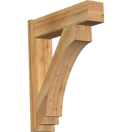 Ekena Millwork Imperial Block Rough Sawn Outlooker, Western Red Cedar, 8"W x 30"D x 36"H OUT08X30X36IMP05RWR